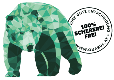 QUABUS Bär mit 100% Scherereifreistempel